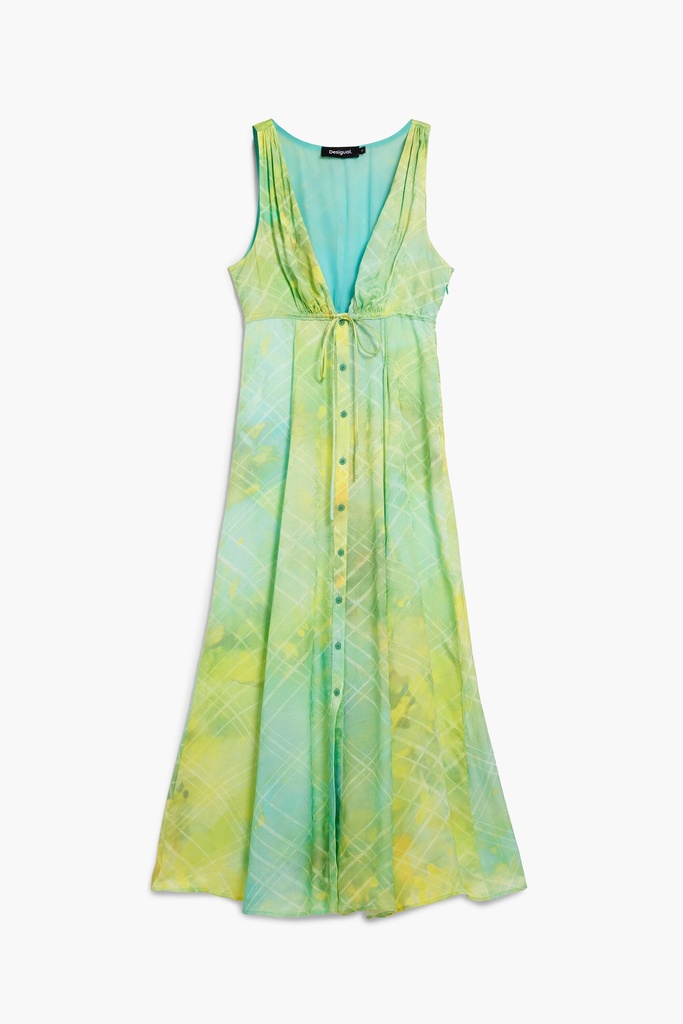 Long dress with buttons 