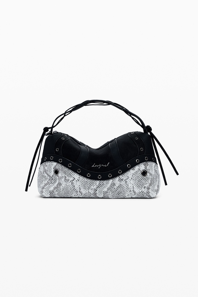 BAG_SNAKE PATCH BERGAMO 2000 NEGRO
