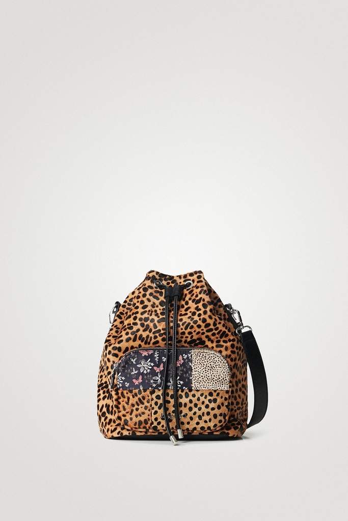 Bolso saco animal print