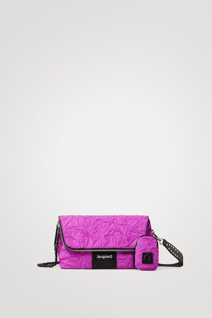 Shoulder bag efecto papel arrugado