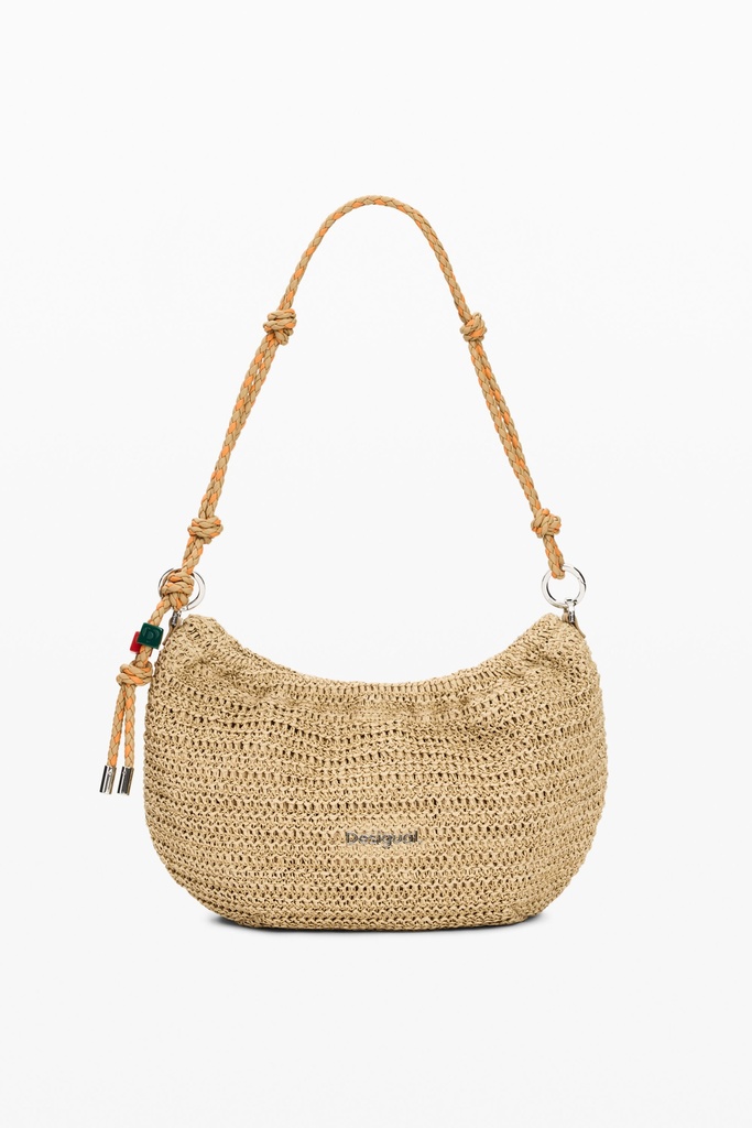 BAG_HALF LOGO RAFFIA WA 1014 NATURAL