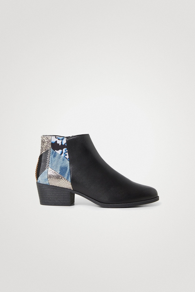 Botines patch denim