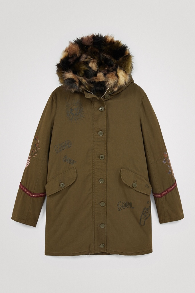 Parka militar reversible