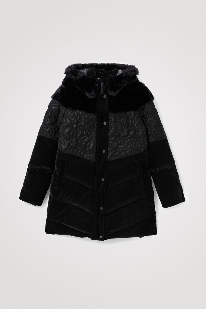 Chaqueta larga acolchada