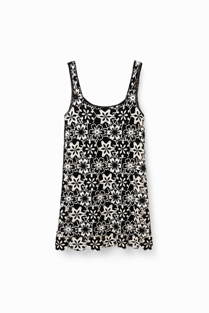 VEST_DAISIES 2000 NEGRO