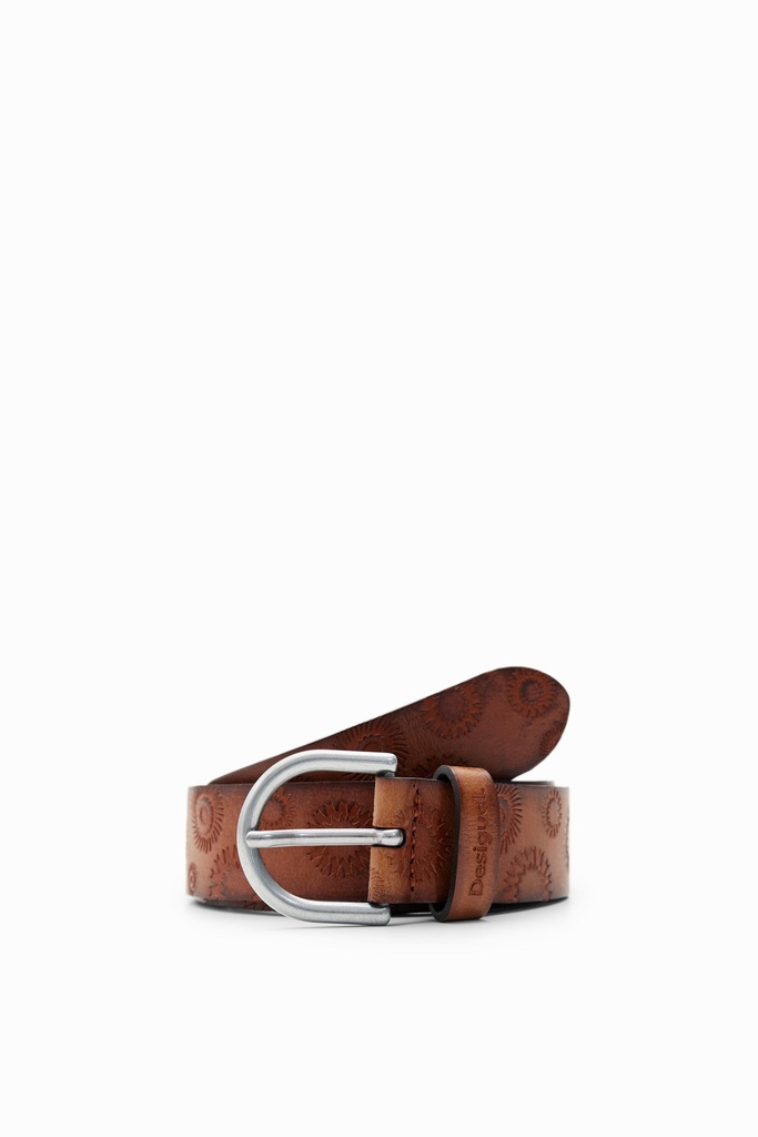 BELT_EMBOSSED 6042 COGNAC