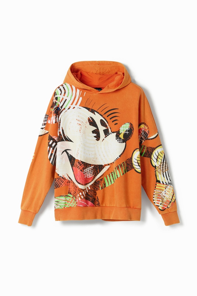 SWEAT_MICKEY CUBIST_ LA 7002 NARANJA