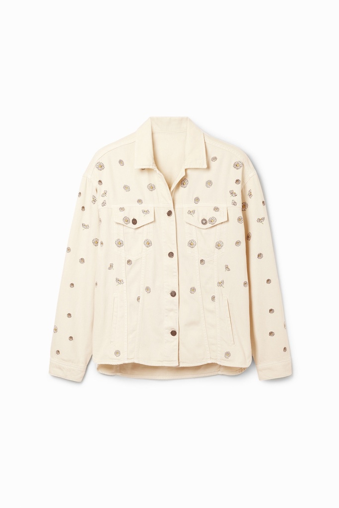 CHAQ_FLOWERS 1008 CRUDO BEIGE