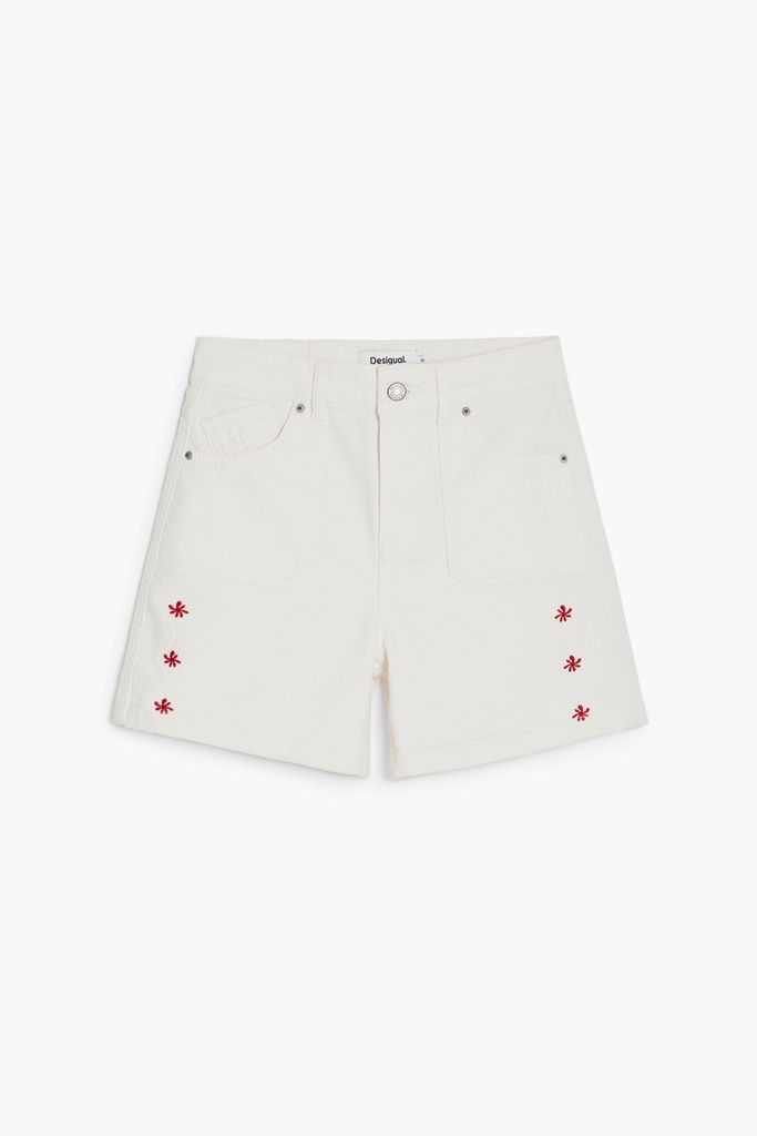 DENIM_SHORT_WHITE 9020 ECRU