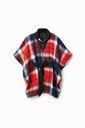 PONCHO_RED CHECK MI 3029 ROJO OSCURO