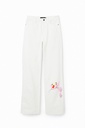 DENIM_PINK PANTHER 1030 JEANS WHITE