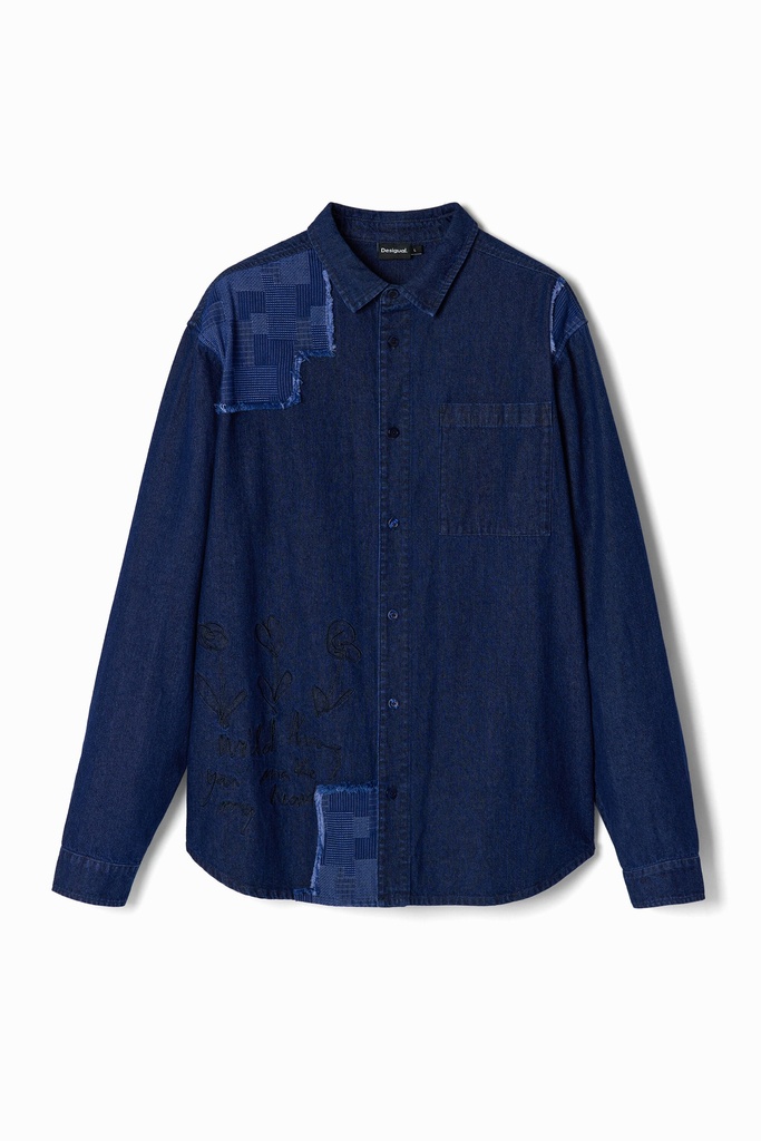 Dámské jeans DESIGUAL DENIM_2ND SKIN 5008 DENIM DARK BLUE