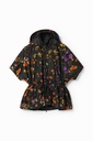 PONCHO_ARTISTIC FLOWER RI 2000 NEGRO