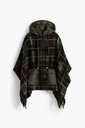 PONCHO_CHECKS KHAKI ALDAM 4002 CAQUI