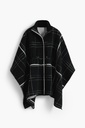 PONCHO_CUADROS ALDAMA 2000 NEGRO