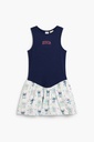 Combined stitch dress 
