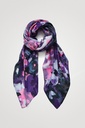 Foulard rectangular flores acuarela