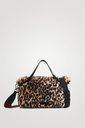 Bolso de mano pelo animal print