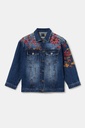 Chaqueta vaquera oversize bordada