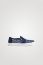 Zapatillas slip on denim cremallera