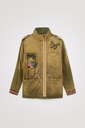 Parka militar bordado mariposa