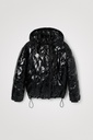 Chaqueta oversize acolchada vinilo