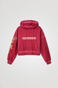 Sudadera corta canguro