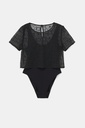 Body camiseta semitransparente