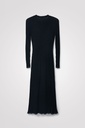 Vestido slim midi canalé