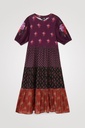 Vestido midi volantes